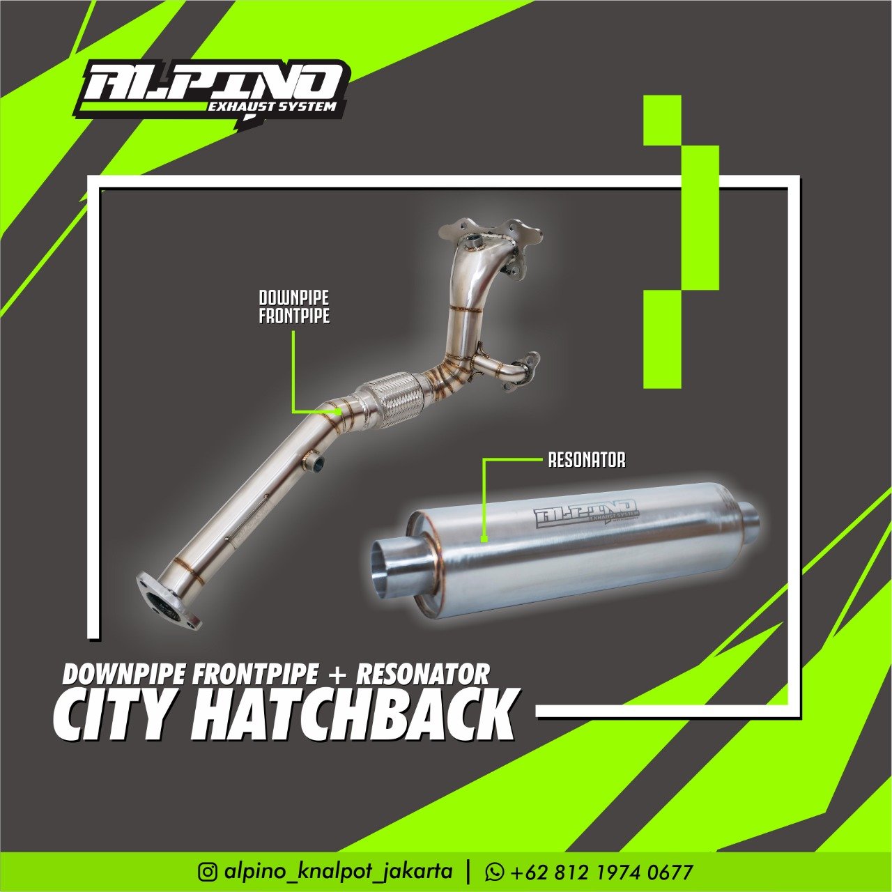 Knalpot Honda city hatback